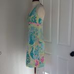 Lilly Pulitzer y2k peacock halter dress Photo 3