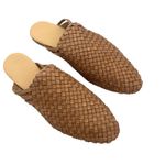 Nisolo Brandy Woven Leather Mules Minimalist Slide Tan Sz 11 Quiet Luxury Flats Photo 2