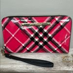 Betsey Johnson Pink Plaid Wristlet Wallet Photo 0