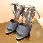 Veronica Beard   Suma Glitter Metalic Heels In Confetti Gold Size 39/9 USA Photo 3