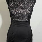 H&M Black Sleeveless Sheath Dress Midi Scoop Neck Photo 0