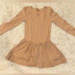 Free People NEW Onda Long Sleeve Stretch Cotton Drop Waist Minidress Sz XS Photo 2