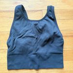 Victoria's Secret  Sport Bralette Sports Bra Crop Top Ribbed Black Medium Photo 0