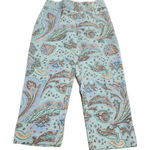 J. McLaughlin  Womens size 4 Colorful Pastels‎ Paisley Cropped Pants Silk Blend Photo 0