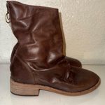 BEEK Ostrich Bootie In Saddle Brown Leather Ankle Boots size 6 Photo 1
