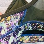 Lululemon  Flow Y Sports Bra size 2 Gator Green Floral Print Photo 5