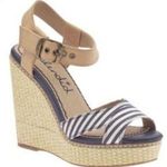 Splendid Kutie Wedge Striped Sandals 8.5 Photo 0