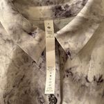 Lululemon Full Day Ahead Short Sleeve Shirt Size 8 Aquila Rhino Grey Multi Photo 3