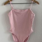 Old Navy  Ribbed Blush Bodysuit Tank Top Cotton/Modal Small Photo 0