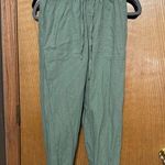 Love Tree  size medium green linen jogger pants Photo 0