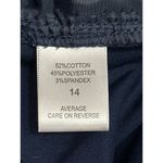 7th Avenue Size 14 Navy Flare Dress Pants Classic Officewear Chic City Style Blue Photo 6