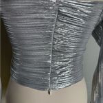 FORE Silver Metallic Women's Top Photo 3