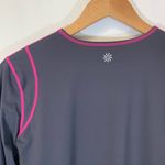 Athleta  Long Sleeve Gray Kangaroo Pocket Top Size S Photo 4