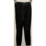 Dolce & Gabbana  BLACK TULIP JACQUARD SLIM STRETCH PANTS (IT/40) Photo 4