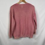 Billabong  Pink Peace Love Graphic Sweatshirt Distressed Women's Size L Photo 4