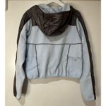 Free People  Go The Distance Fleece Jacket Powder Blue Grey Size Small NWT Active Photo 9