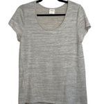 Soma  Cozy Nights Oatmeal Cream Heathered Scoopneck Casual Tee Photo 0