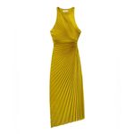 ALC Frank A.L.C Reagan Satin Pleated Midi Dress, size 2, $595 Photo 1