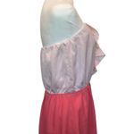 EXPRESS  Size 12 Two-Tone Pink Ruffled Strapless Dress Photo 4