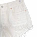 Free People NWT  Loving Good Vibrations White Distressed Jean Shorts Size 27 NEW Photo 4