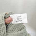 Three Dots [] Sage Green Cotton Gauze Waffle Oversized Shift Dress Size Large L Photo 11