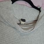 Free People WE THE FREE LIGHTWEIGHT GRAY RIBBED OPEN BACK HIGH NECK TUNIC SMALL Photo 2