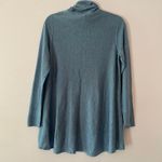 Eileen Fisher Blue Turtleneck Sweater Oversized Wool Blend Women's size Small Photo 4