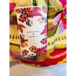 Sezane X Farm Rio Parioca Blouse One Shoulder Floral Cropped Top 40/US 8 Gold Photo 8