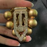 1 of 1930s Vintage Miriam Haskell Grape Pearl Dress Clips/Fur Clips!!! Gold Photo 4