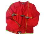 DKNY  Red Bouclé Frayed Edge Jacket Women's‎ Size 6 Photo 1