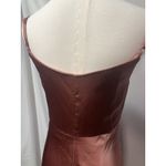 Revelry Skye Satin Desert‎ Rose Bridesmaid Dress Womens 4 Petite maxi Prom New Pink Size 4P Photo 7