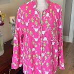 kim rogers Reindeer Pink Flannel Pajama Set Photo 3