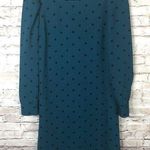 Old Navy NEW  Teal Dot Long Sleeve Shift Dress Photo 0
