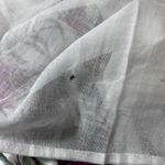 Magic  Womens Strapless Maxi Dress‎ 1X White Cotton Floral Boho Smocked Cottage Photo 4