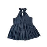 Anthropologie  Black Lavinia High Neck Halter Blouse Photo 5