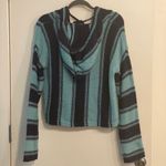 Wildfox Chromatic Stroke Hermosa Baja Sweater Blue and Light Blue Size Medium Photo 3