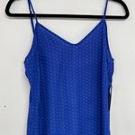 Lulus  Blue Polka Dot Spaghetti Strap Casual Slip Dress Womens S Midi Coquette Photo 3