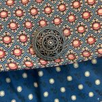 Boho Purse Crossbody Shoulder Bag Satchel Geometric Floral Red Photo 2