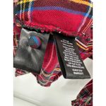 Sanctuary  Women Red Plaid Ruffle Long Sleeve Top Size XS Holiday Festive Photo 5