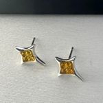 Star Stud Earrings for Men Women Streetwear Unisex Style Silver Photo 2
