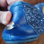 Jimmy Choo  Blue Glitter Flats Size 38 Photo 3