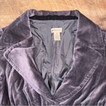 Elevenses Anthropologie Gray Velvet Button-Up Blazer Photo 11