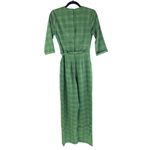 Collectif London Modcloth Florina Leaf Check Jumpsuit Plaid Green US 2XS Size XXS Photo 4