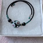Vintage Murano lamp work glass beaded wrap bracelet Multiple Photo 0