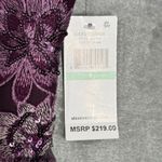 Alex Evenings  Dress Women 8 Plum Purple Floral Lace Sequin Sheath Cocktail Party Photo 10