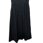 J.Crew NWT Sweetheart Tank Dress Black Women’s XL Poplin Midi A-Line Photo 7