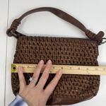 Crossbody Bag Brown Woven Leather Boho Slouchy Removable Adjustable Strap Photo 10
