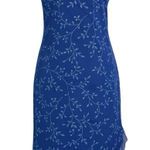 Iz Byer Vintage  Blue Mesh Midi Slip Dress‎ S Y2K Fairy Asymmetrical Made In USA Photo 0