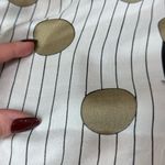 1960s Vera Neumann Polka Dot Silk Scarf Black Cream Gold Mod Long Scarf Vintage Photo 7