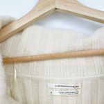 Anthropologie  Margo Off The Shoulder Puff Sleeve Cotton Wool Blend Sweater Ivory Photo 4